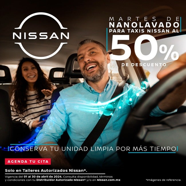 Promoci&#243;n de Nanolavado para taxis Nissan